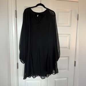 Joie Long Sleeve Chiffon Dress